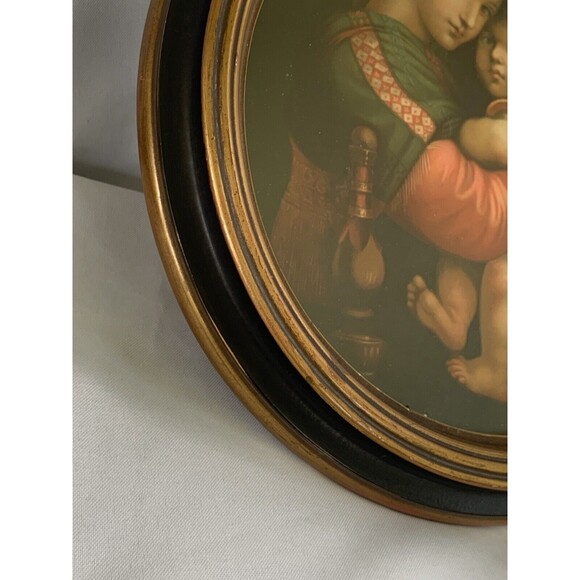 Antique Madonna della Seggiola ~Raphael Palazzo Pitti Collection Numbered Frame - Picture 4 of 12